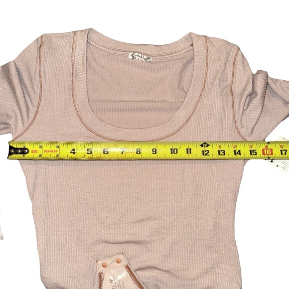 NWT Free People Intimately Hi Hon Thong Bodysuit Contrast Stitch Scoop Neck Sm - Picture 10 of 10